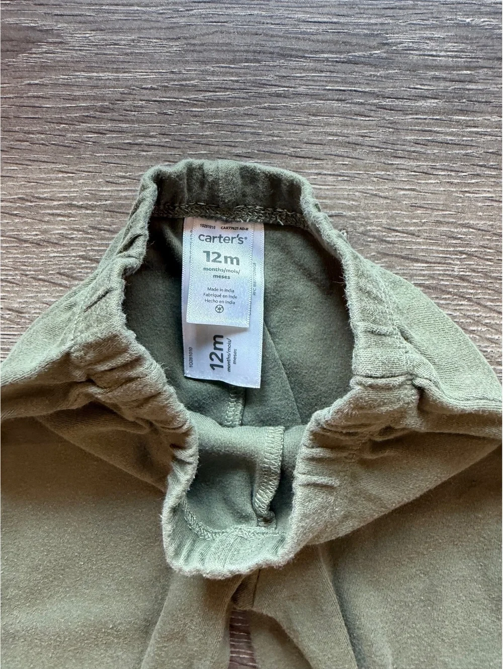Carter’s Olive Green Leggings 12M Baby Soft Knit Pull-On Pants